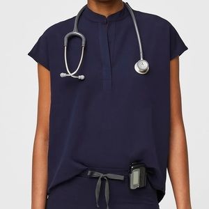 Navy Rafaela - Oversized Scrub Top